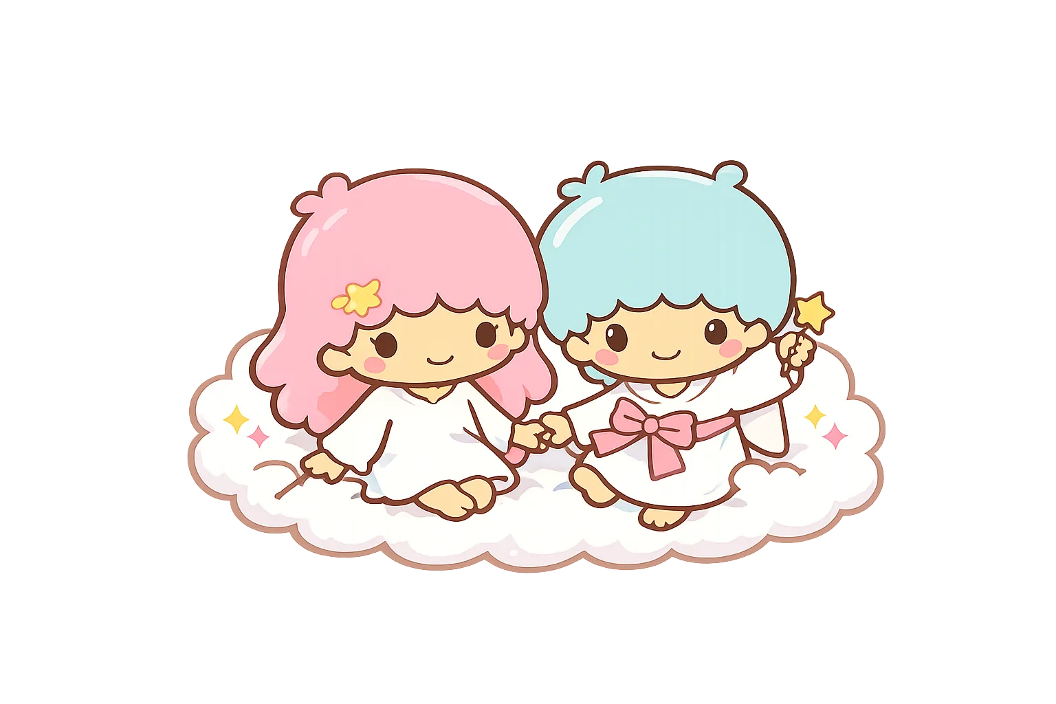幸运星双子可爱角色